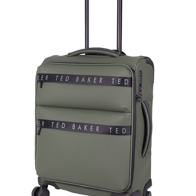 QUANTUM: 4 Wheel Carry On Trolley Case Green