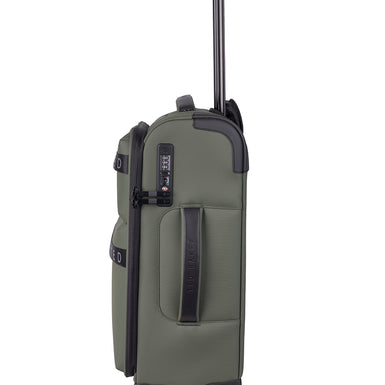 QUANTUM: 4 Wheel Carry On Trolley Case Green