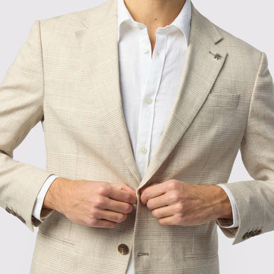 PAVIA: Large Check Suit Jacket