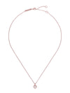 Women's Hannela Rosegold Crystal Heart Pendant Necklace