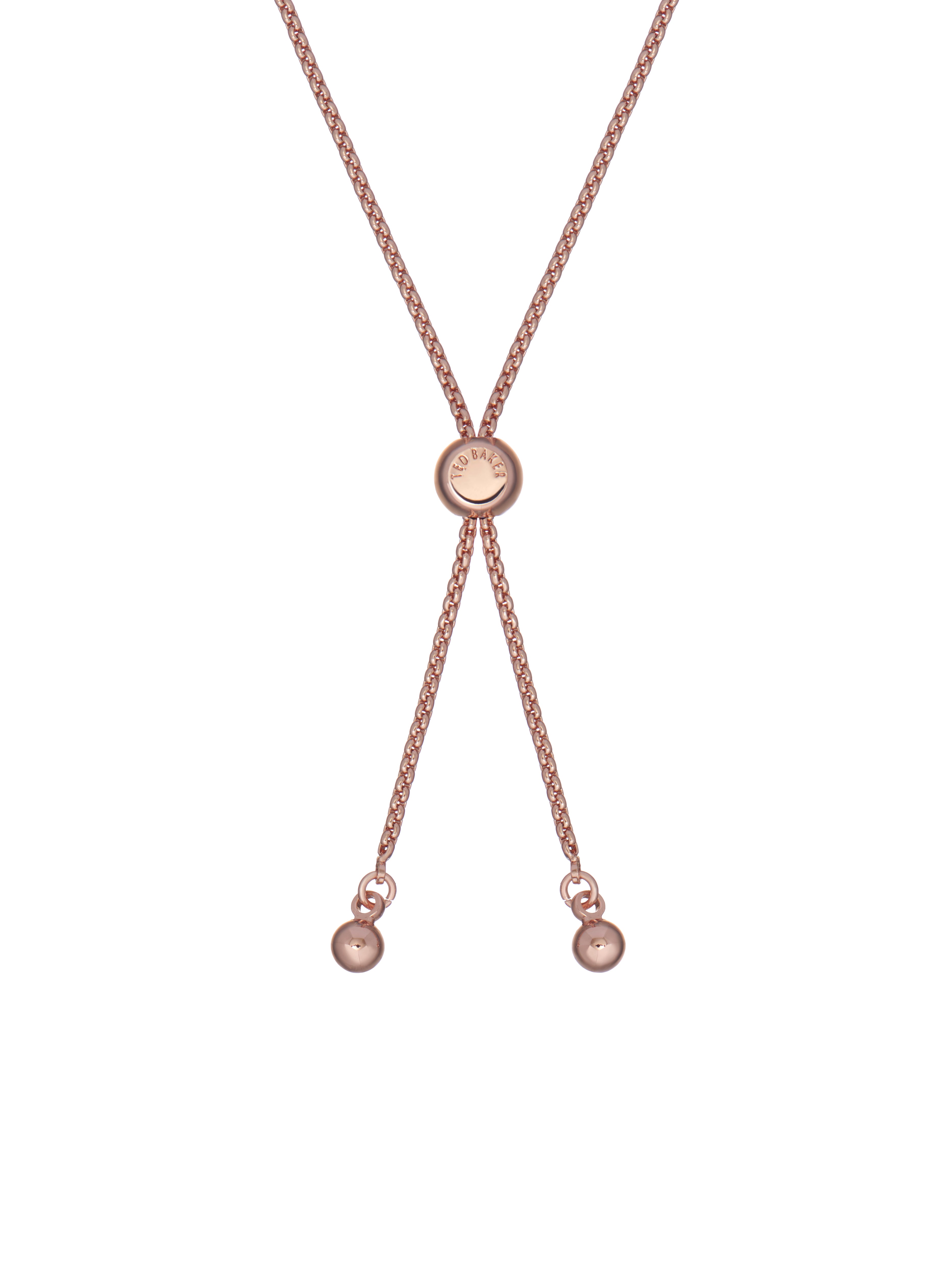 Women's Melrah Rosegold Crystal Adjustable Tennis Bracelet