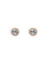 Women's Sinee Rosegold Mini Crystal Stud Earrings