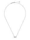 Women's Barsie Silver Crystal Bow Pendant Necklace