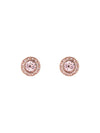 Women's Soletia Dusky-Pink Solitaire Sparkle Crystal Stud Earrings