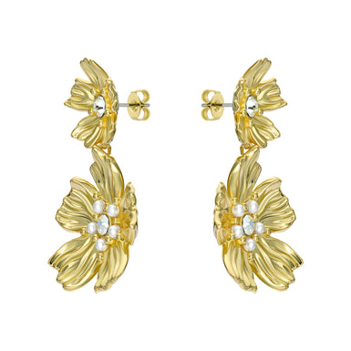 Women's PETTALA: Flower Statement Drop Earrings
