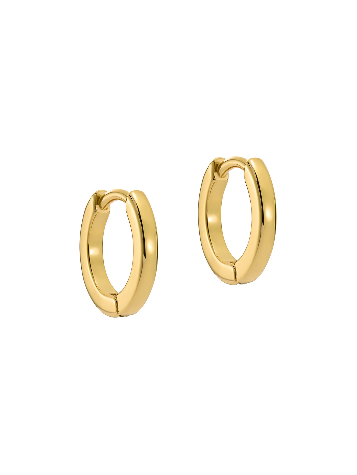 Women's Crislie Gold Logo Hoop Earringsa