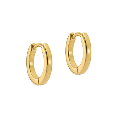 Women's Crislie Gold Logo Hoop Earrings