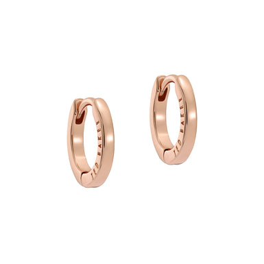 Women's Crislie Rosegold Logo Hoop Earrings
