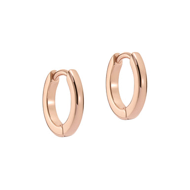 Women's Crislie Rosegold Logo Hoop Earrings
