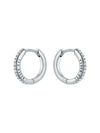 Women's HEPLIE: Crystal Hoop Earrings (14mm)