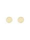 Women's Monlia Ivory Monogram Button Stud Earrings