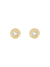 Women's Cherelle Lt-Pink Crystal Button Stud Earrings