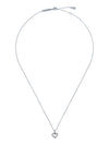 Women's Amore Silver Crystal Halo Heart Pendant Necklace