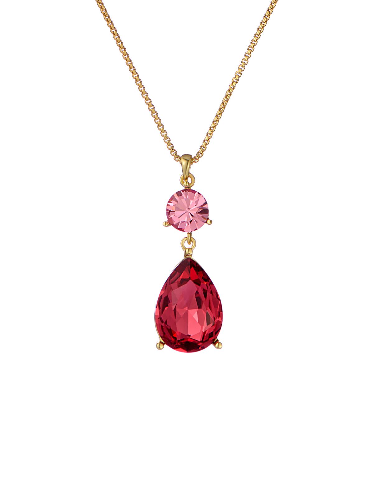 Women's TEARSA: Crystal Teardrop Pendant Necklace