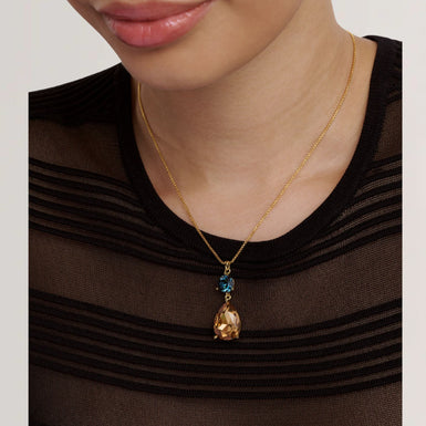 Women's TEARSA: Crystal Teardrop Pendant Necklace