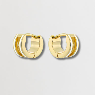ROLO: Classic Colour Enamel Roll Huggie Earrings