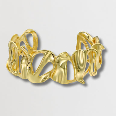 LEILA: Abstract Leaf Cuff Bracelet