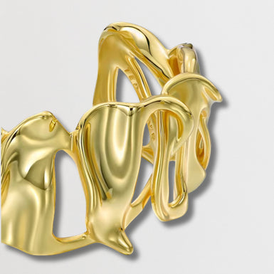 LEILA: Abstract Leaf Cuff Bracelet
