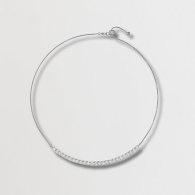 MELROSE: Crystal Adjustable Tennis Necklace