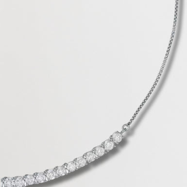 MELROSE: Crystal Adjustable Tennis Necklace