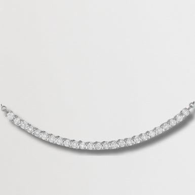 MELROSE: Crystal Adjustable Tennis Necklace