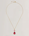 Women's TEARSA: Crystal Teardrop Pendant Necklace