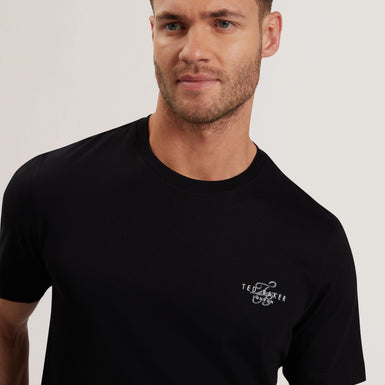 Men's TEBARS-SS Branded Script T Shirt