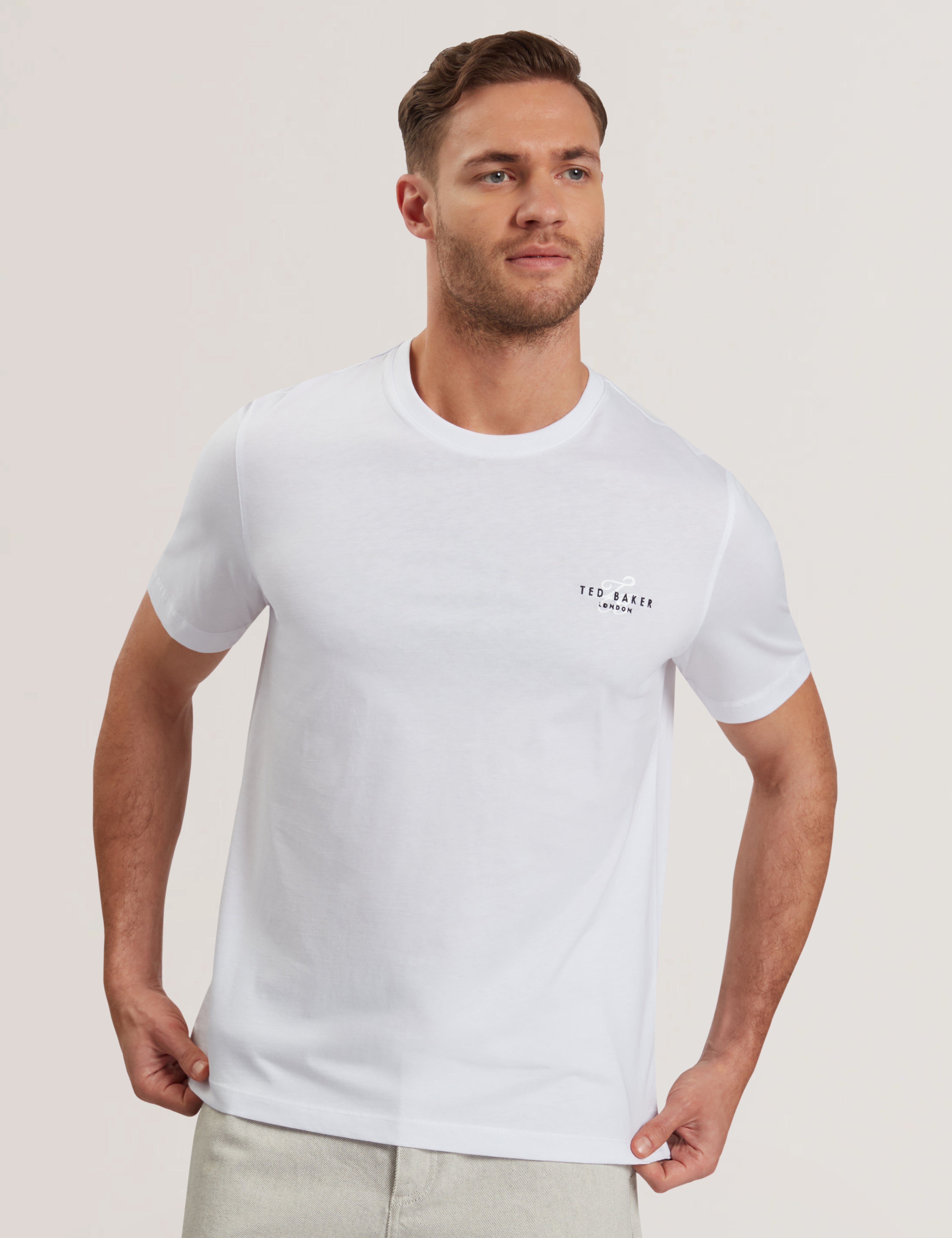 Men's TEBARS-SS Branded Script T-Shirt