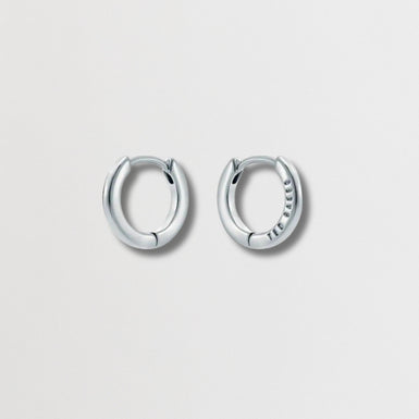CRISLIE: Logo Hoop Earrings (12mm)