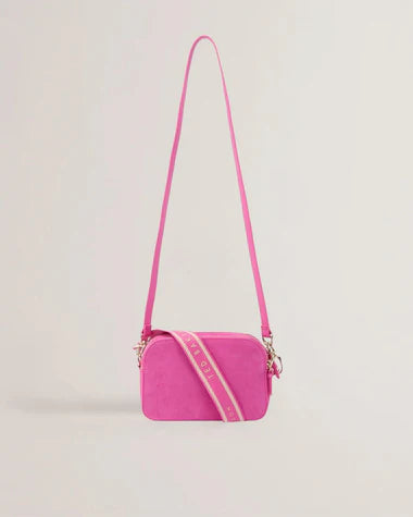 Women's Dacelos-Branded Webbing Camera Bag Brt-Pink