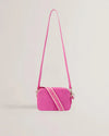 Women's Dacelos-Branded Webbing Camera Bag Brt-Pink