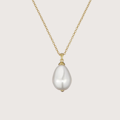 PARMLIA: Pearl Drop Pendant Necklace