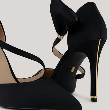Women's BELHA-Strap Pointed Heeled Sandal Black