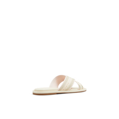 Women's Ashika-Webbing Flat Sandal Ivory