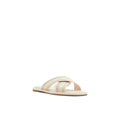 Women's Ashika-Webbing Flat Sandal Ivory