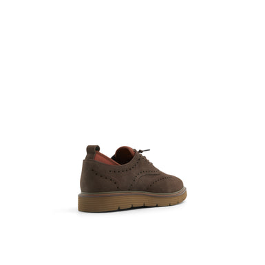 Men's Colndle-Brogue Detailed Leather Shoe Dk-Brown