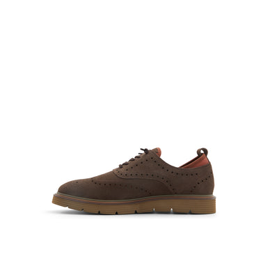 Men's Colndle-Brogue Detailed Leather Shoe Dk-Brown