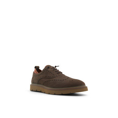 Men's Colndle-Brogue Detailed Leather Shoe Dk-Brown