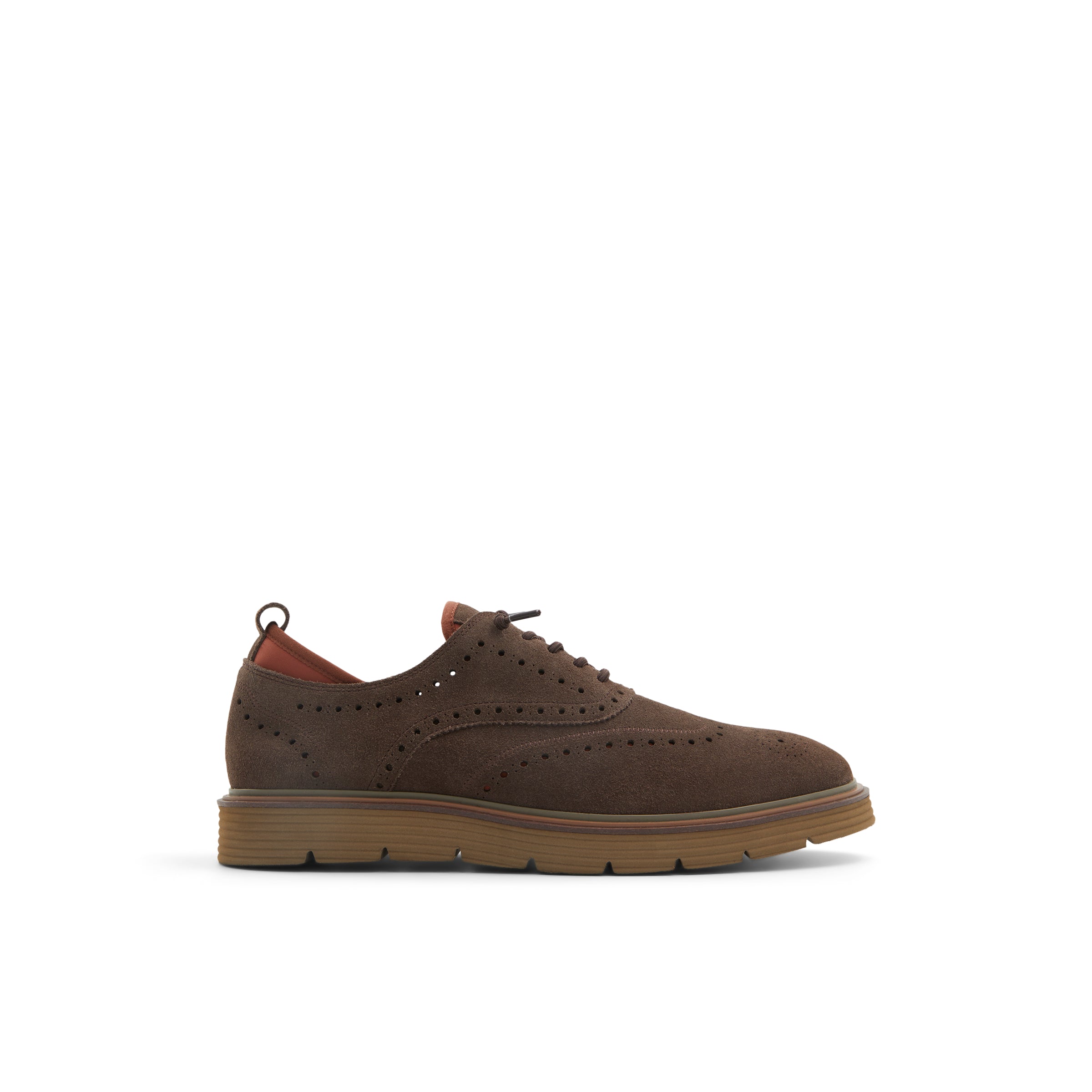 Men's Colndle-Brogue Detailed Leather Shoe Dk-Brown