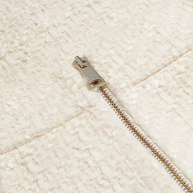 Women's Komam-Rose Button Knit Bodice Boucle Mini Skirt